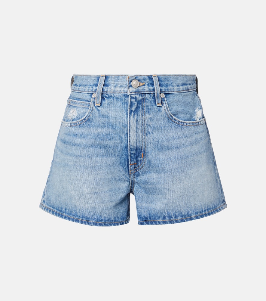 Mila mid-rise denim shorts