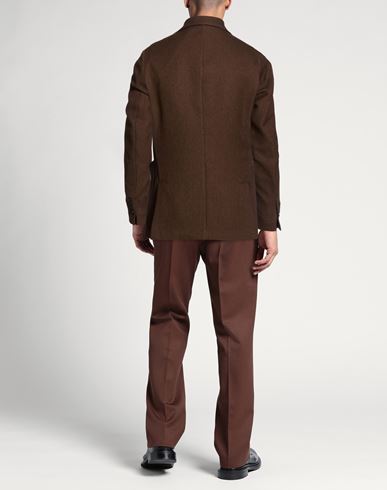 Man Blazer Brown Size 38 Polyester, Viscose
