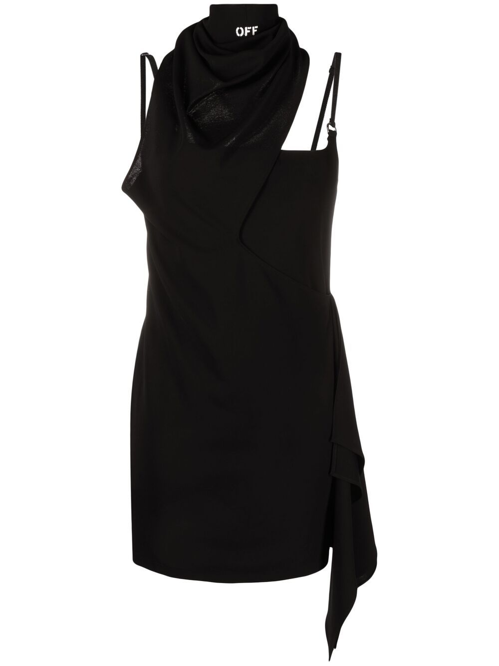 Scarf detail sleeveless dress