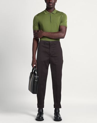 Man Pants Black Size 30 Cotton, Elastane