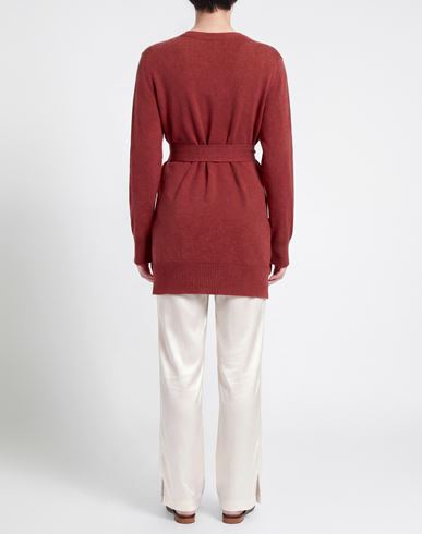 Woman Cardigan Brick Size XL Cashmere