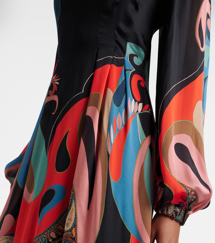 Paisley silk gown