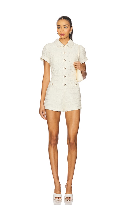 Line & Dot Selani Romper in Cream. -  XL also in L, M