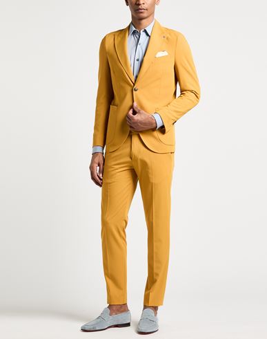 Man Suit Mustard Size 36 Polyester, Viscose, Elastane