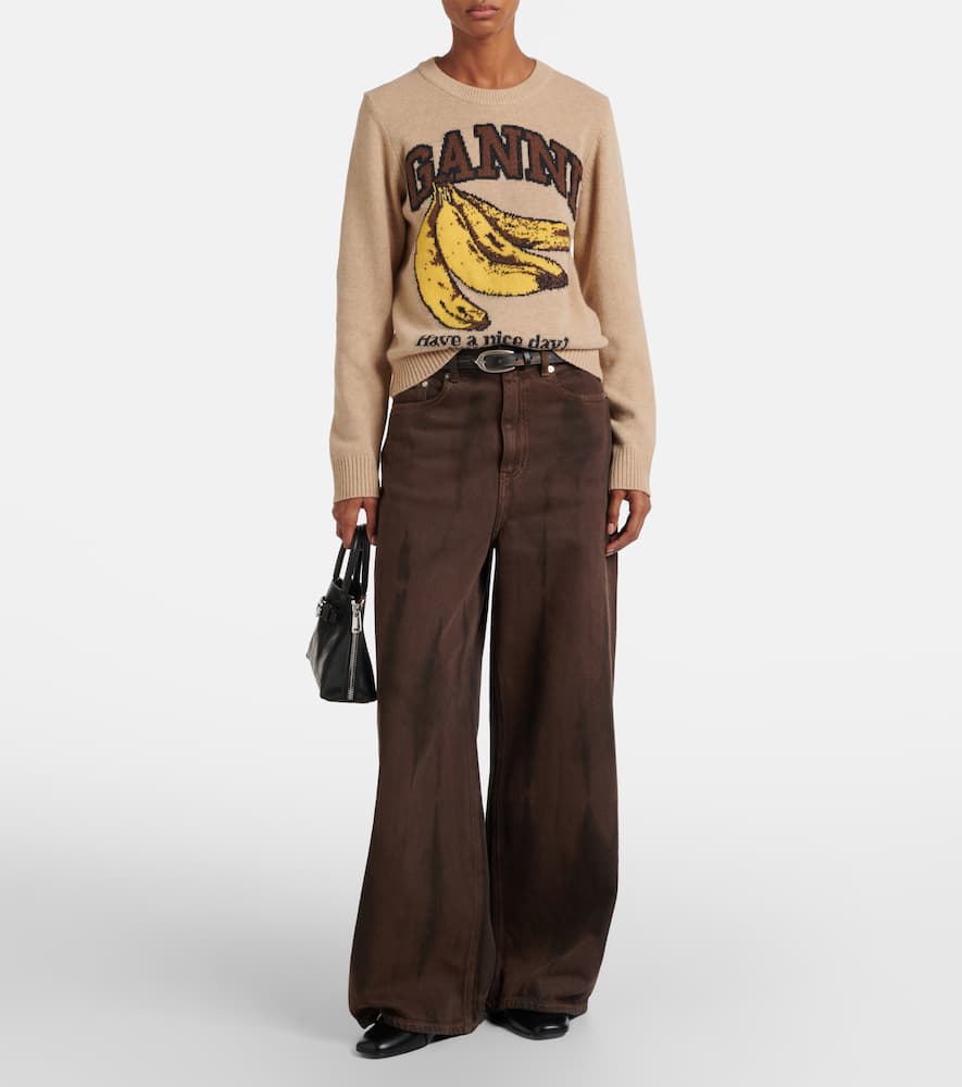 Logo intarsia sweater