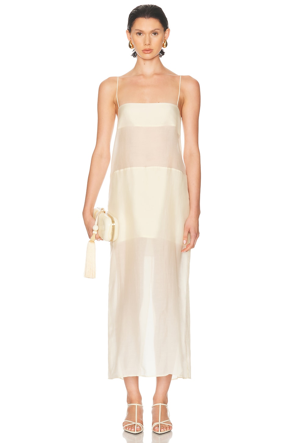 EAVES Ettore Maxi Dress in Butter Yellow - Yellow. XXS also in