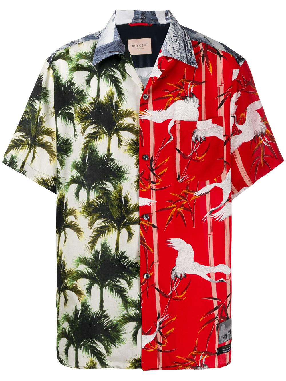 Palm tree print shirt - Red