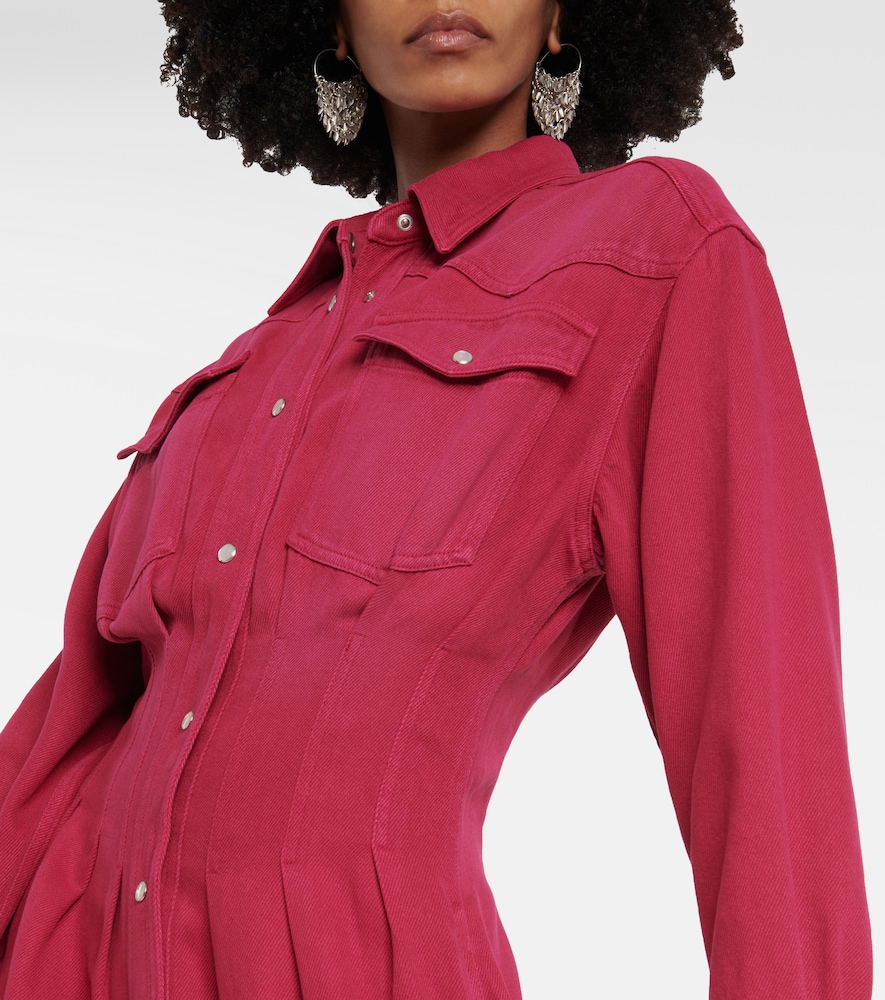 Western tencel midi dress