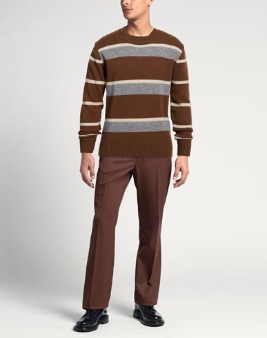Man Sweater Camel Size L Wool
