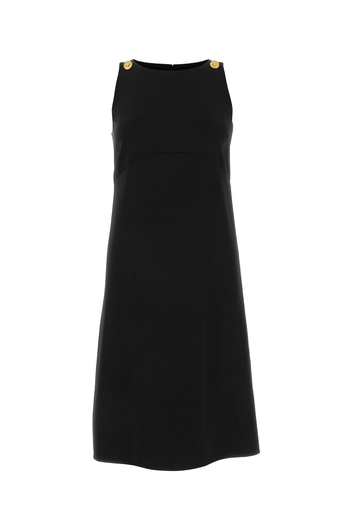 Sleeveless Shift Dress — Black