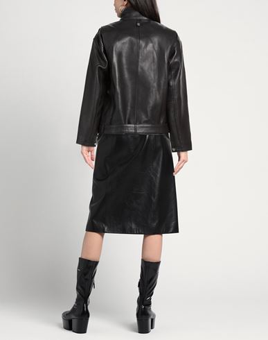 Mila Woman Jacket Black Size XL Sheepskin