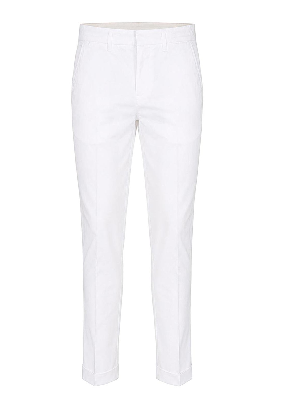 Capri Pants with White Cuffs