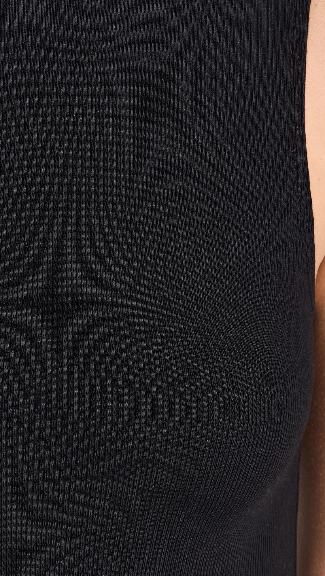 Ambitionist 여성 Mock Neck Tank Thong Bodysuit Black