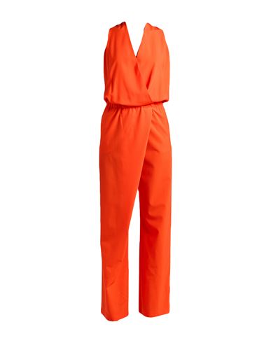 Crème Woman Jumpsuit Orange Size 0 Virgin Wool, Elastane