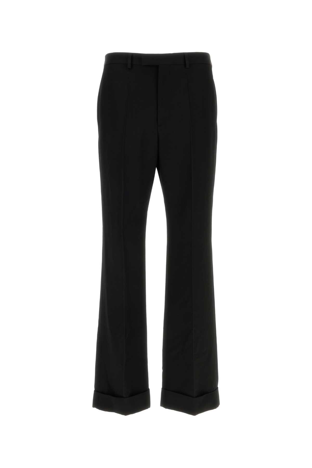 Black Wool Pant