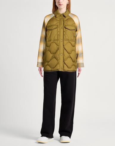 Woman Puffer Sage green Size XXS Polyamide, Wool, Polyester