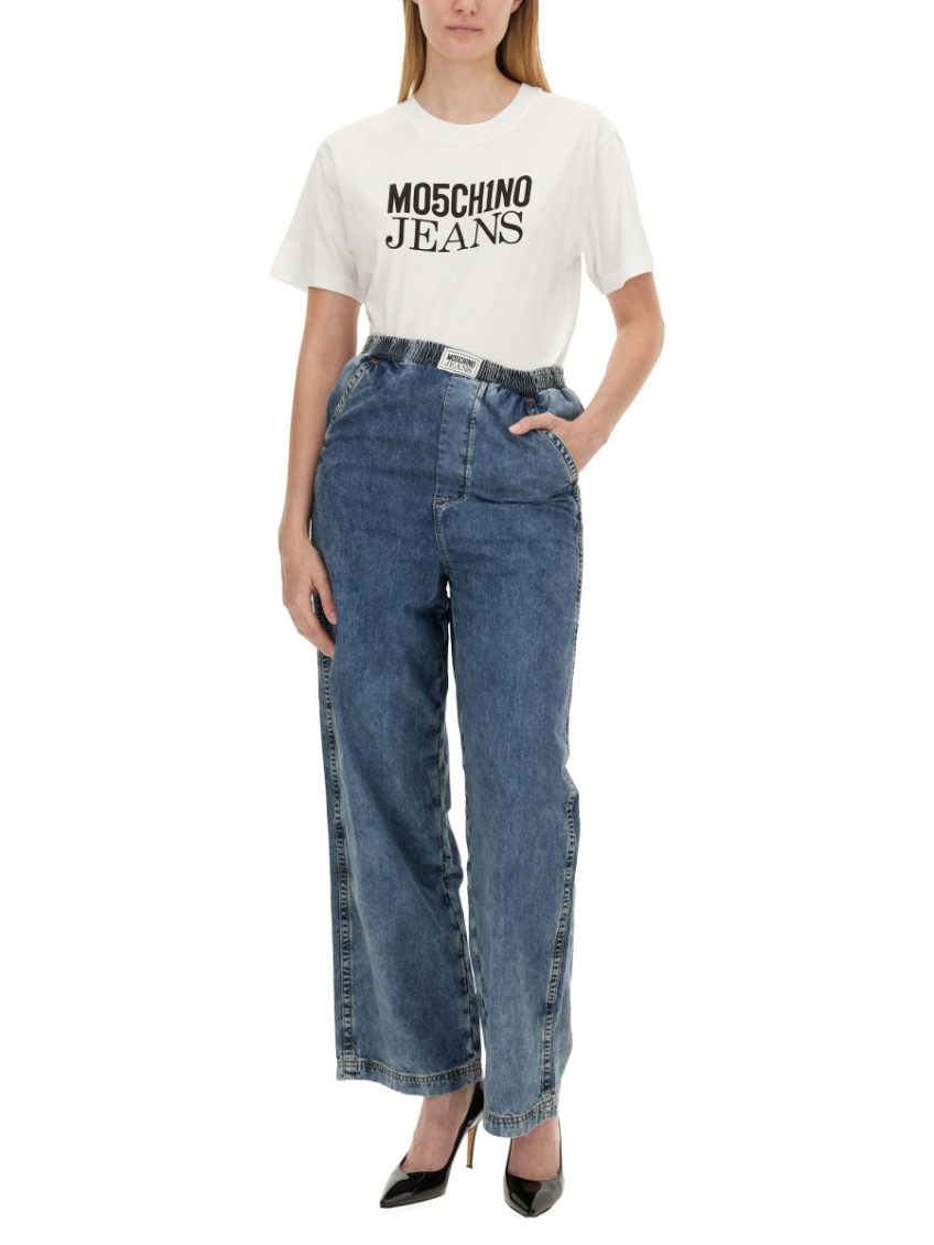 Moschino - logo crew neck t-shirt