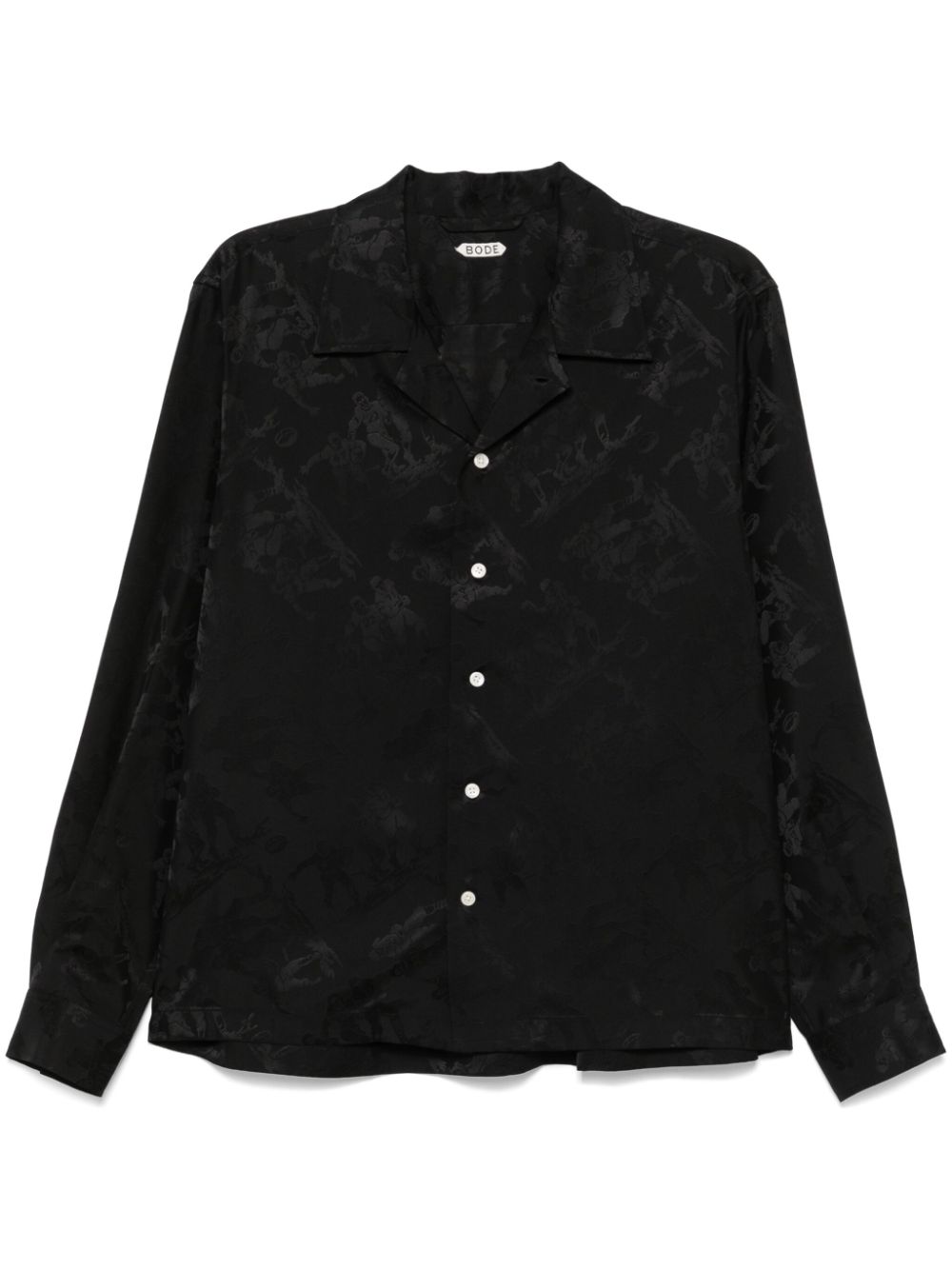 Football-jacquard shirt - Black