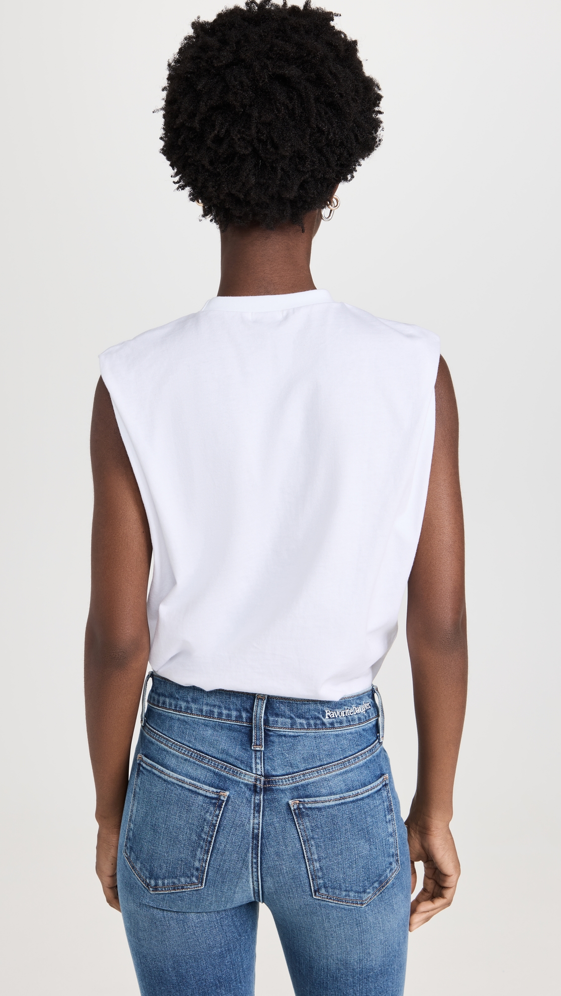 Ambitionist 여성 Muscle Tee Thong Bodysuit White
