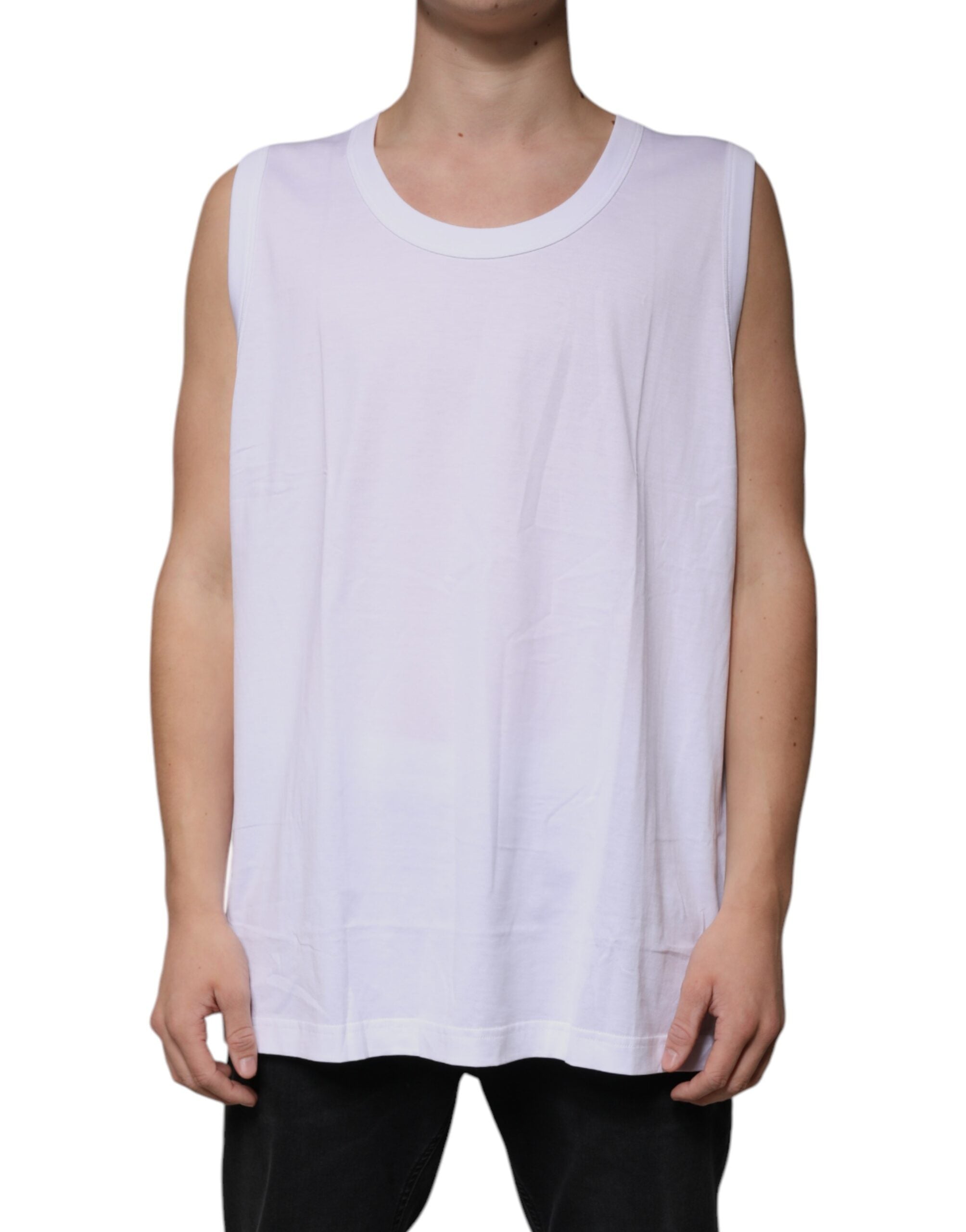 100% Cotton Tank Top — White