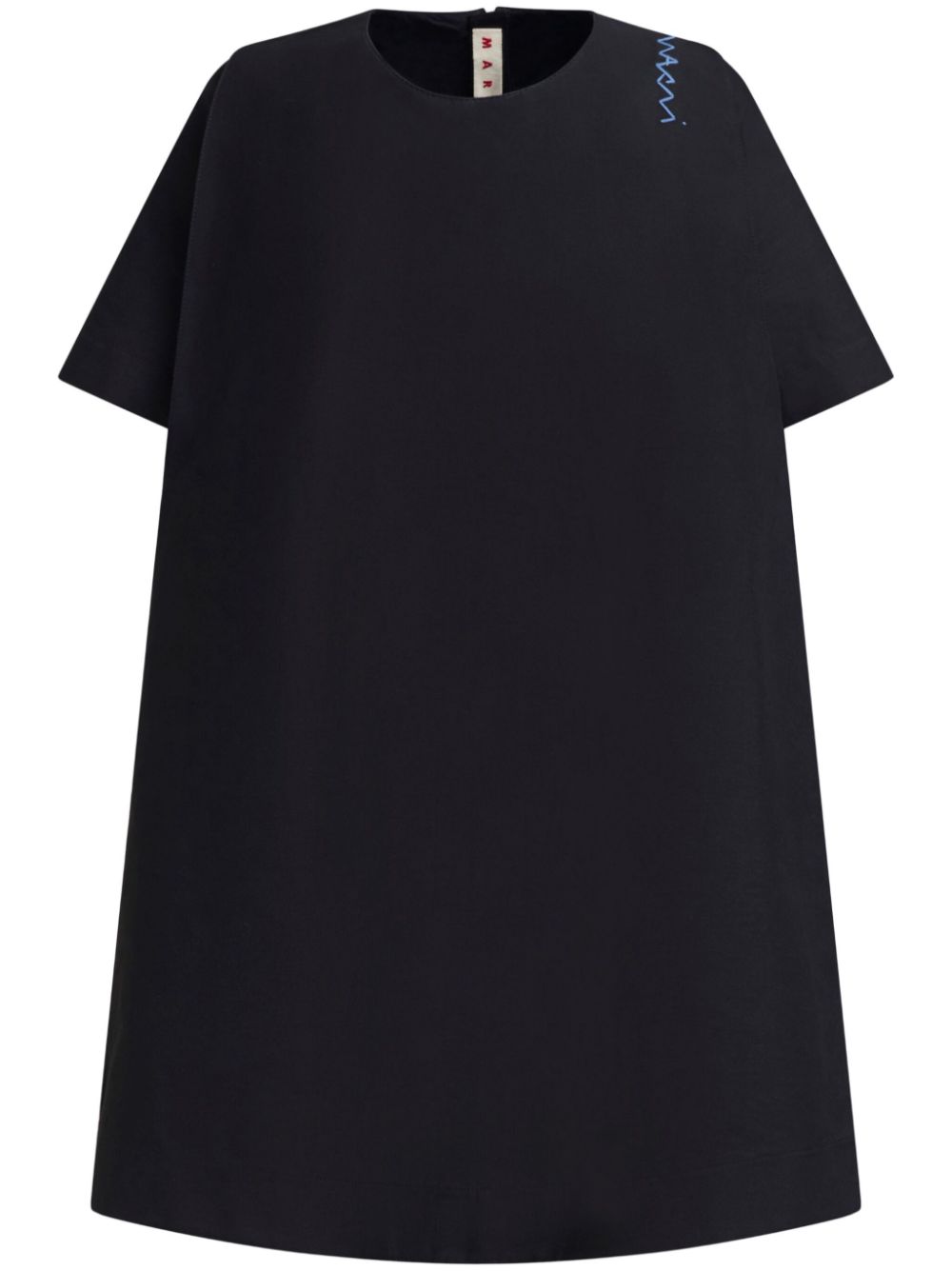 Cotton mini dress - Black