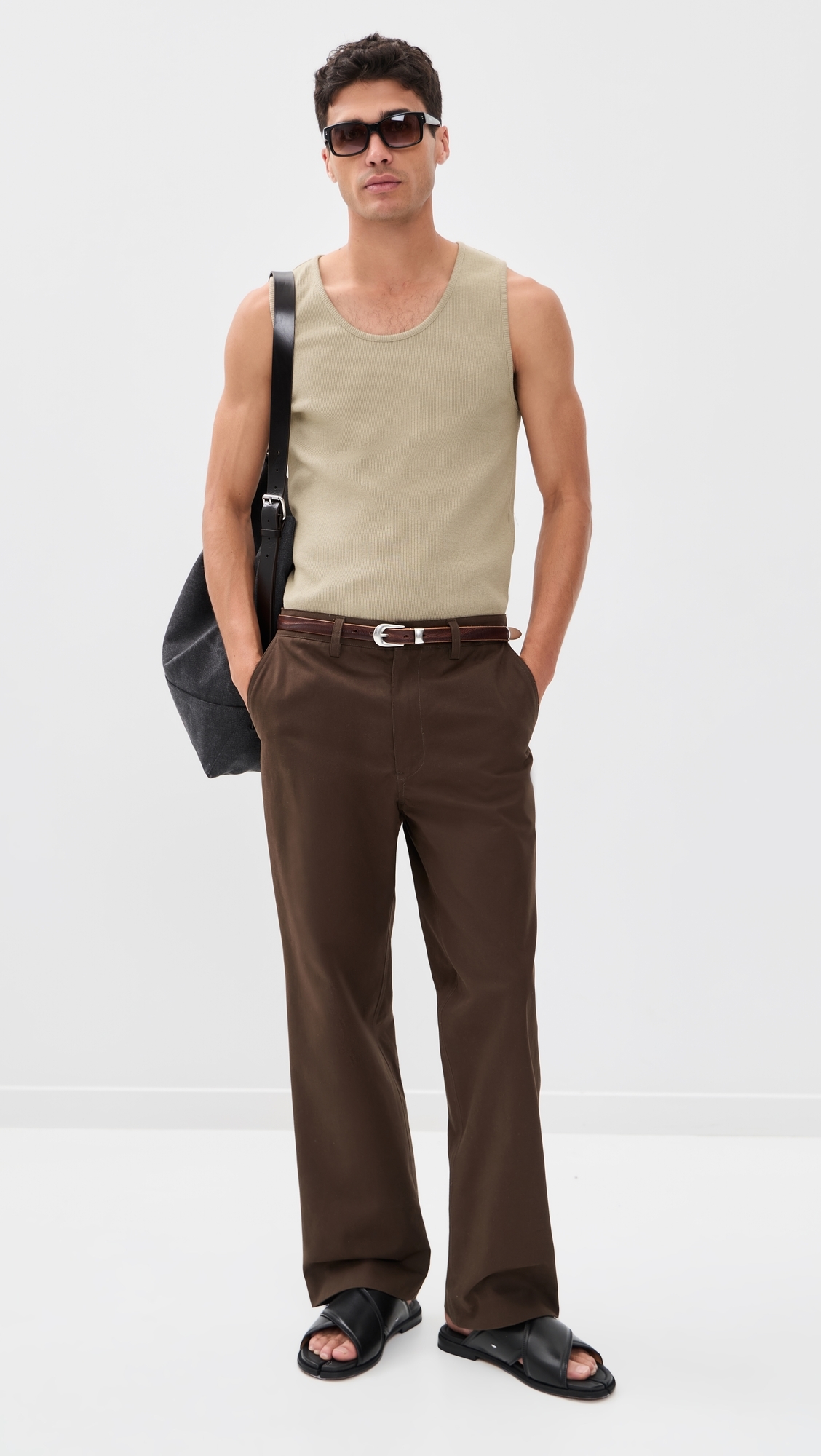 Rib Tank Top Sage