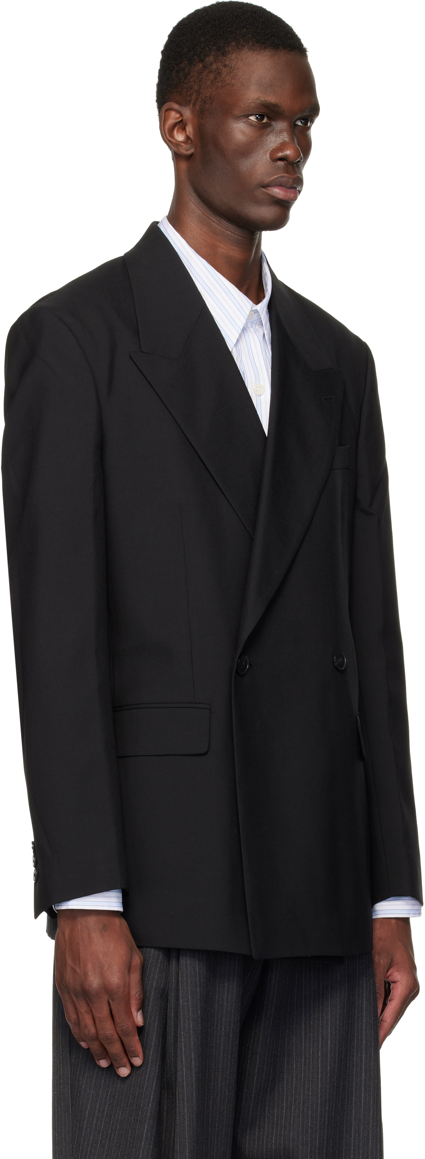 Black Double Breasted Blazer