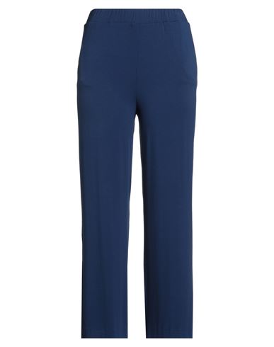 Woman Pants Navy Size 10 Viscose, Elastane