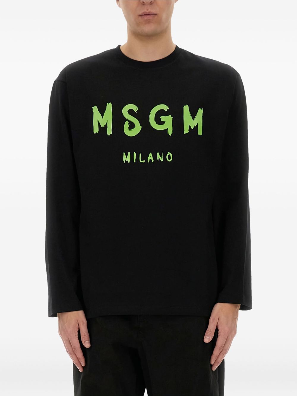 Logo-print sweatshirt - Black