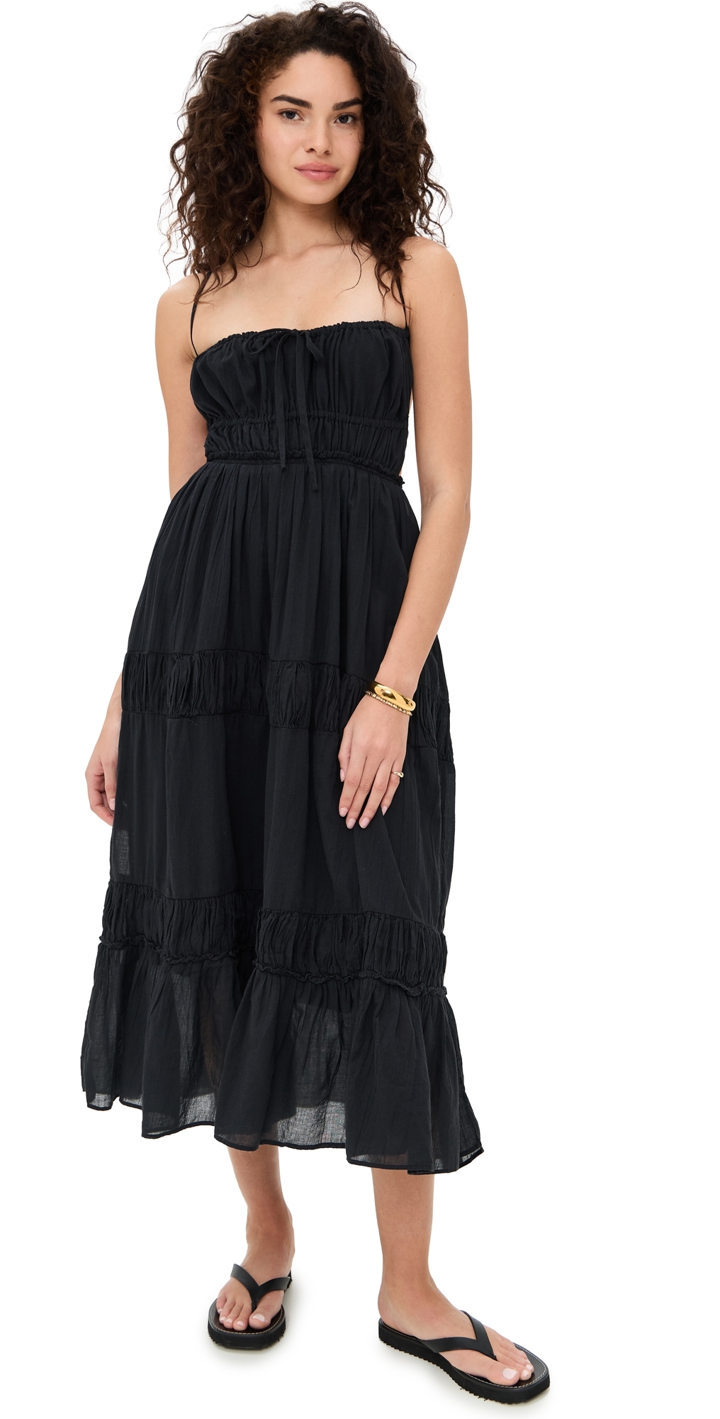 Taking Sides Maxi Dress Black