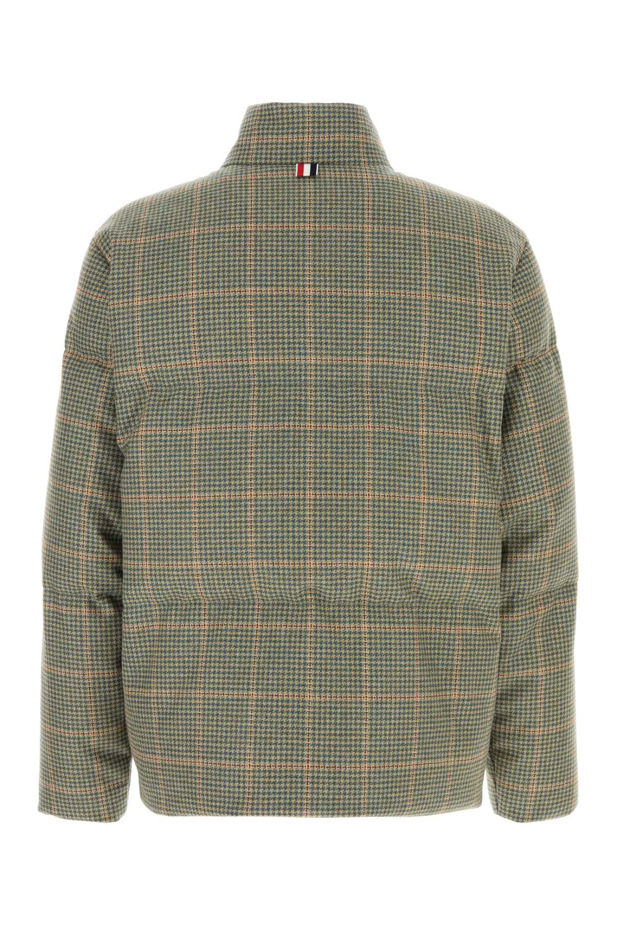 Thom Browne Embroidered Wool Reversible Down Jacket