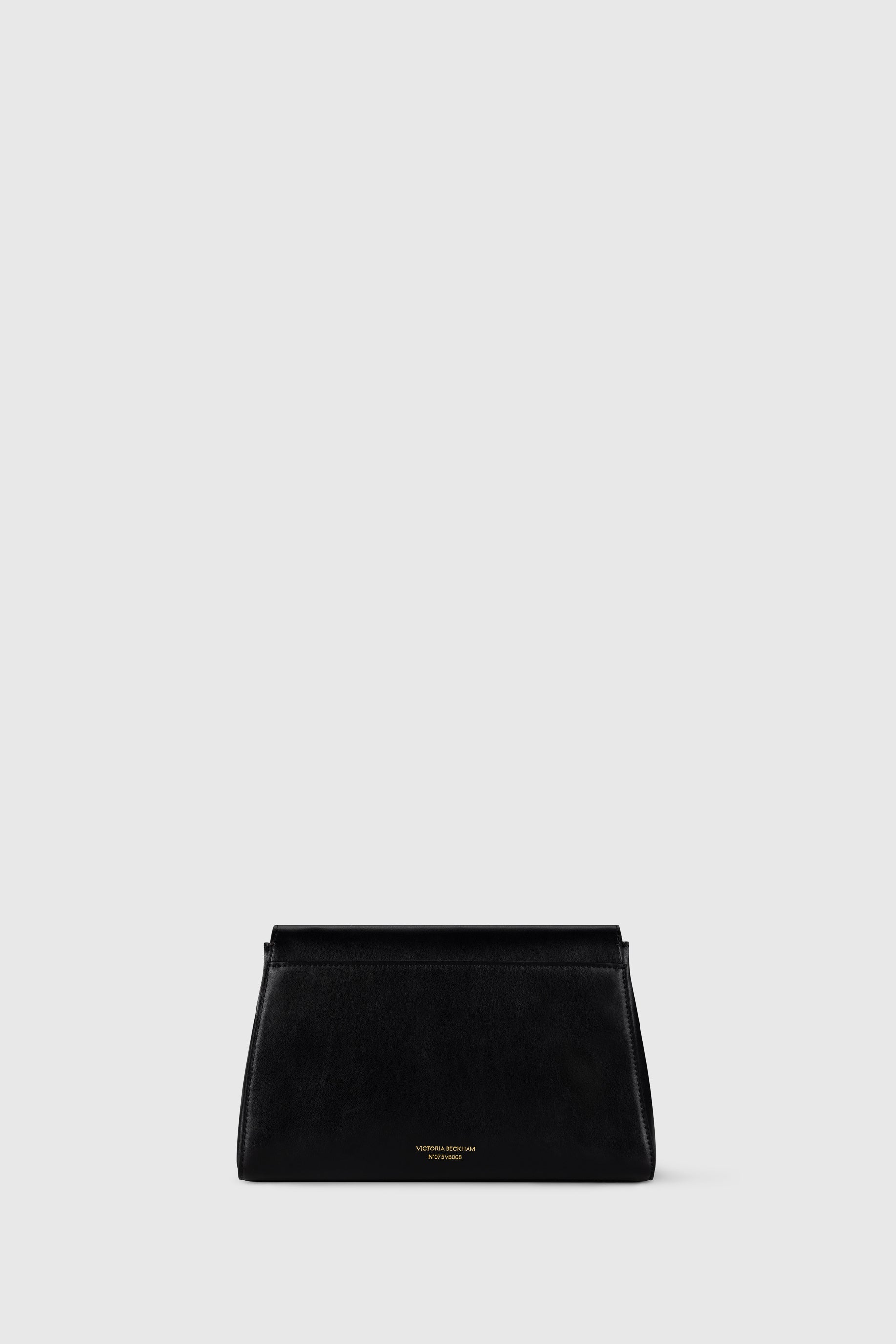 Victoria Beckham Dorian Trapeze Bag Black Shiny Calf Leather - ONE - Women