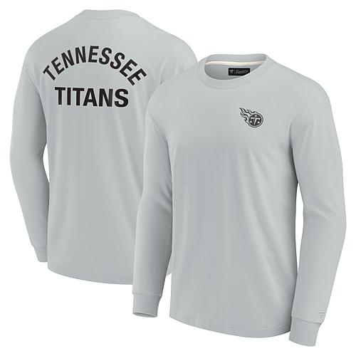 Unisex Gray Tennessee Titans Super Soft Long Sleeve T-Shirt