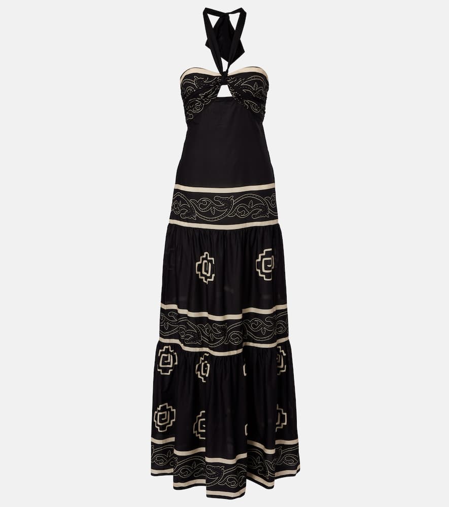 Orilla Del Mar cotton poplin maxi dress