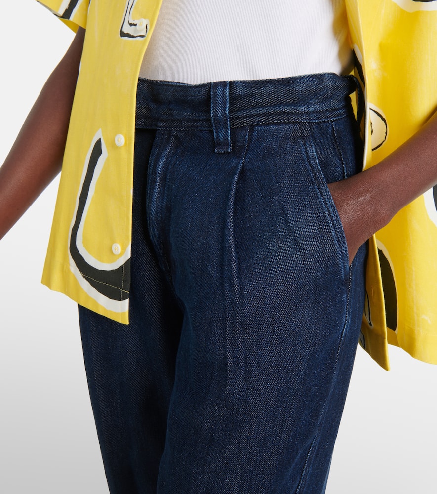 High-rise wide-leg jeans