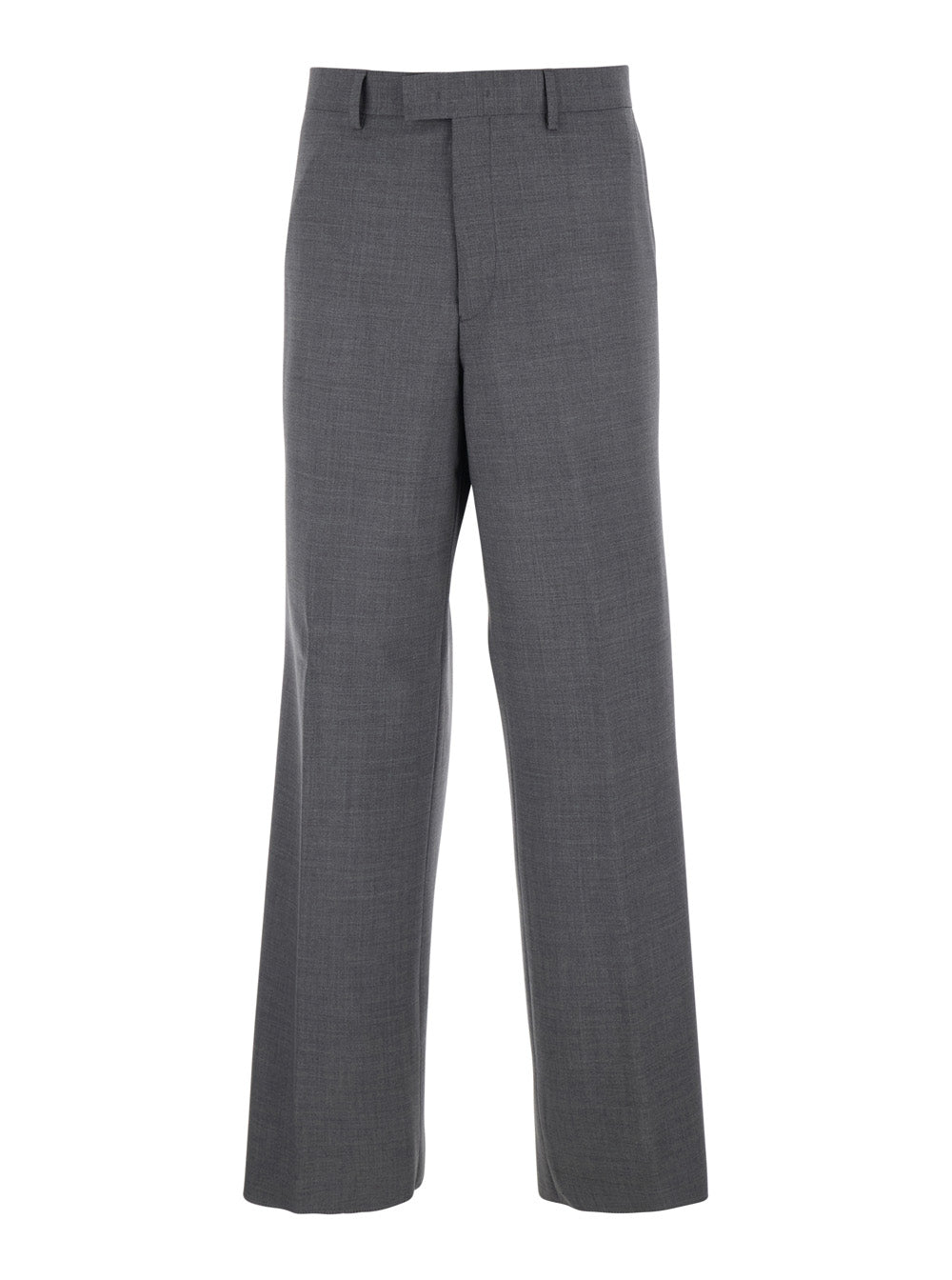 Virgin Wool Trousers — Gray