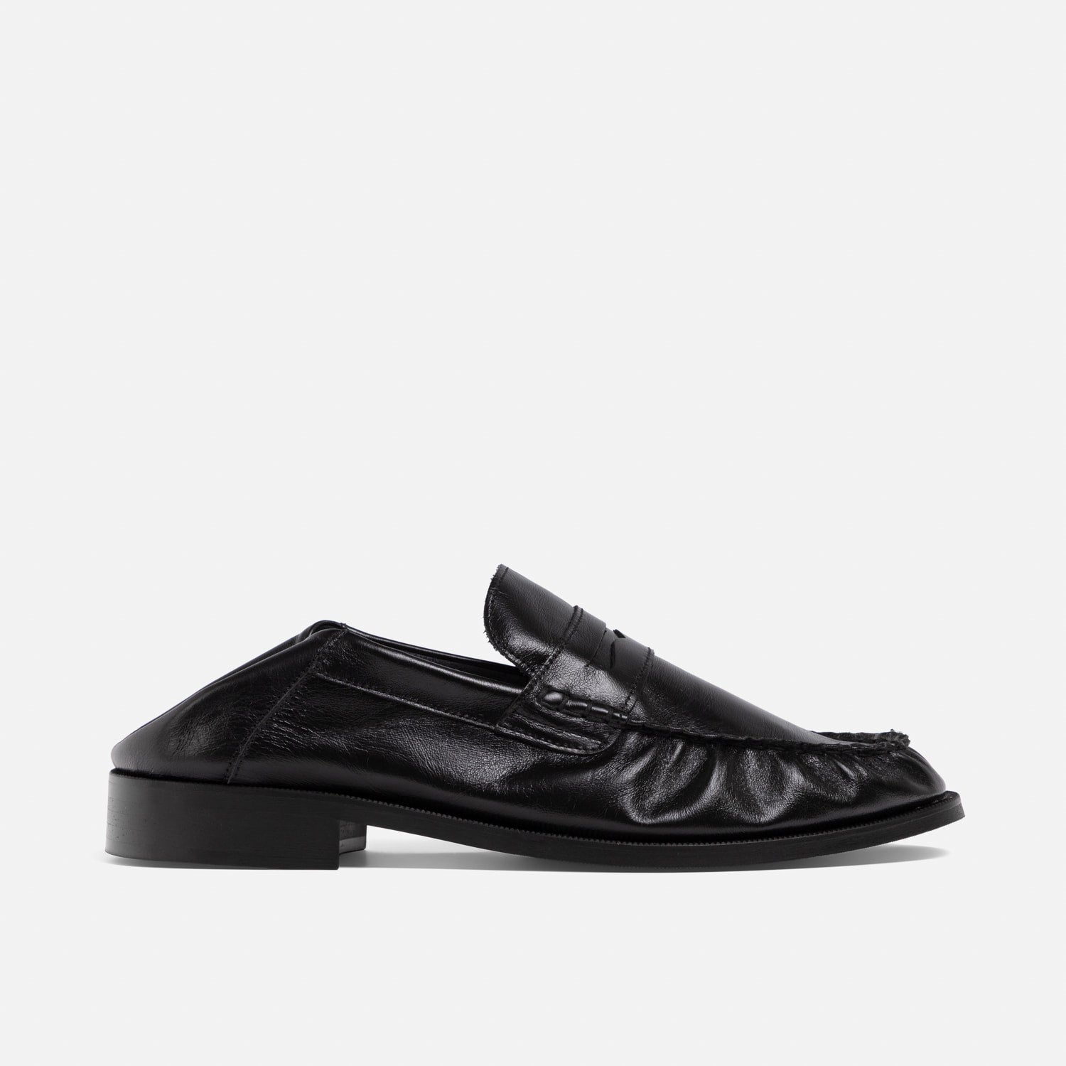 Men's CB Black Foldable Ruched Loafer