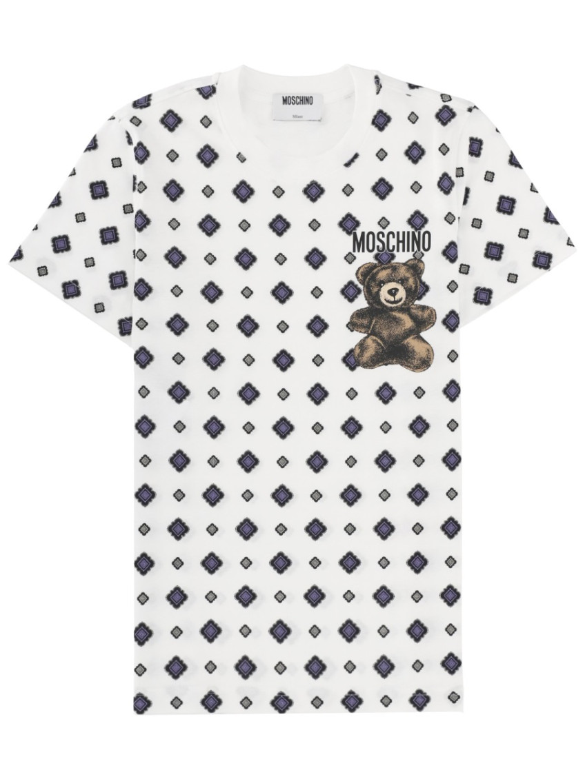 Moschino - graphic crew neck top short sleeve
