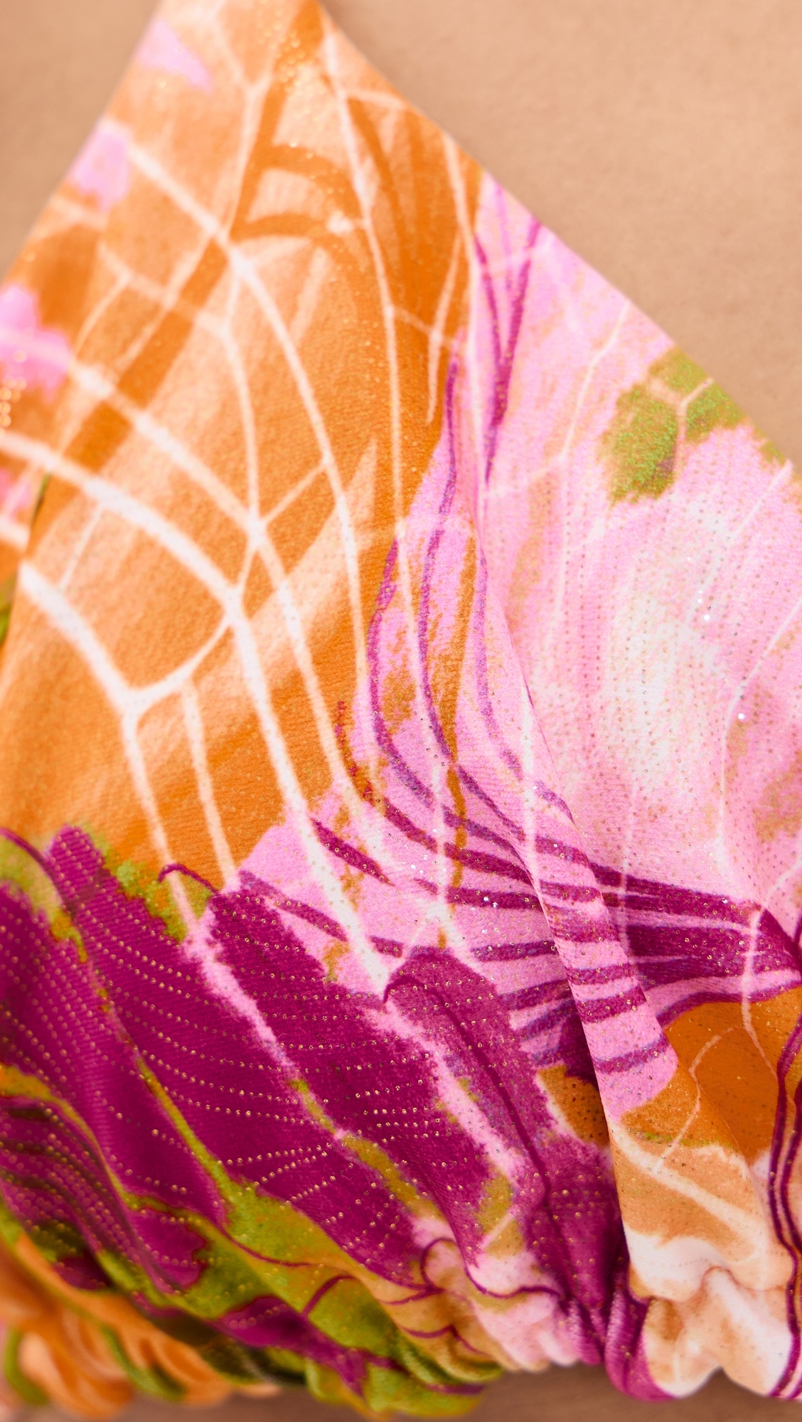 Inti Bikini Top Vibra Print/Gold Bright