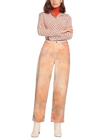 Woman Jeans Salmon pink Size 26 Cotton
