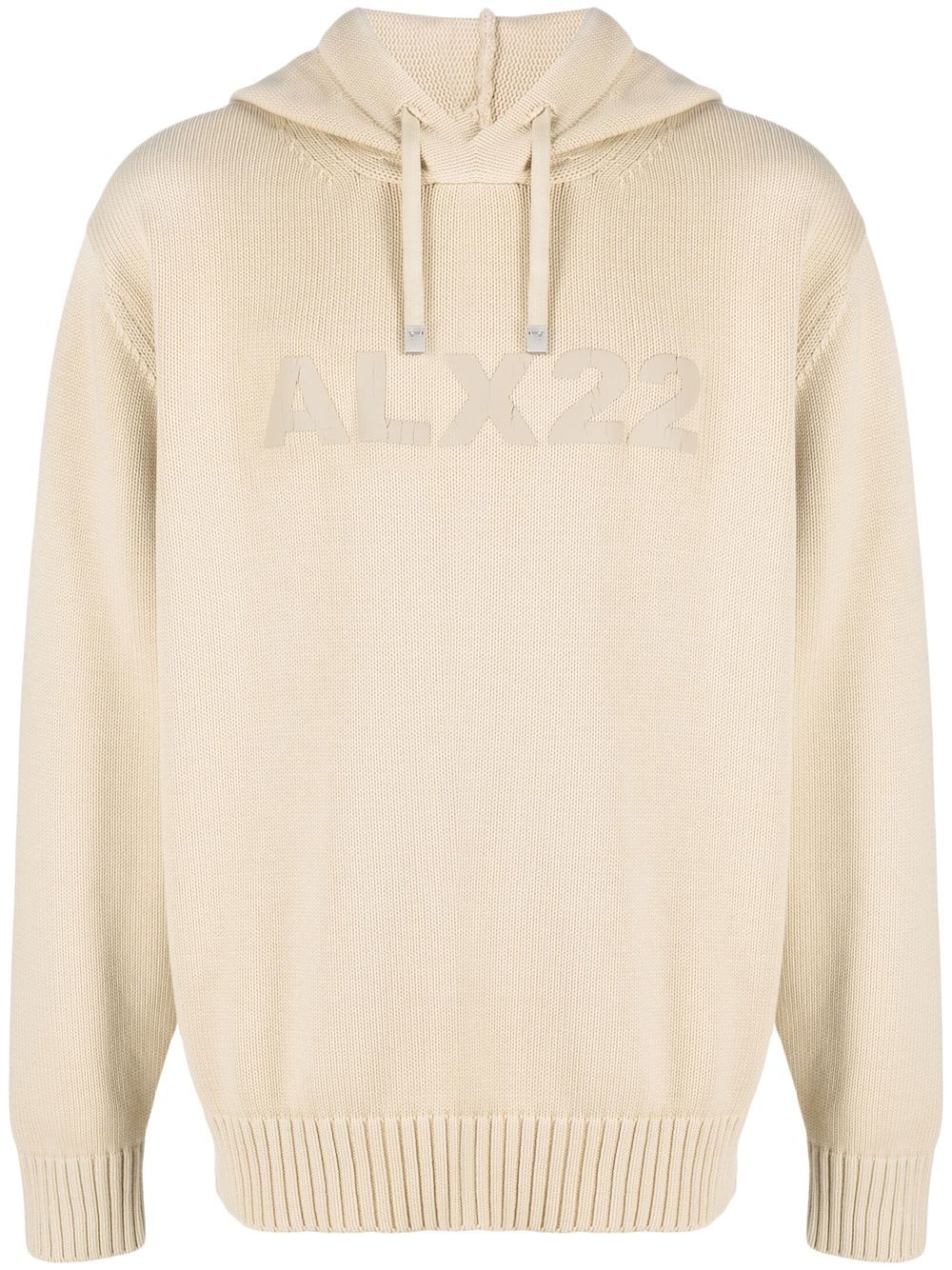 Logo-print hoodie - Neutrals