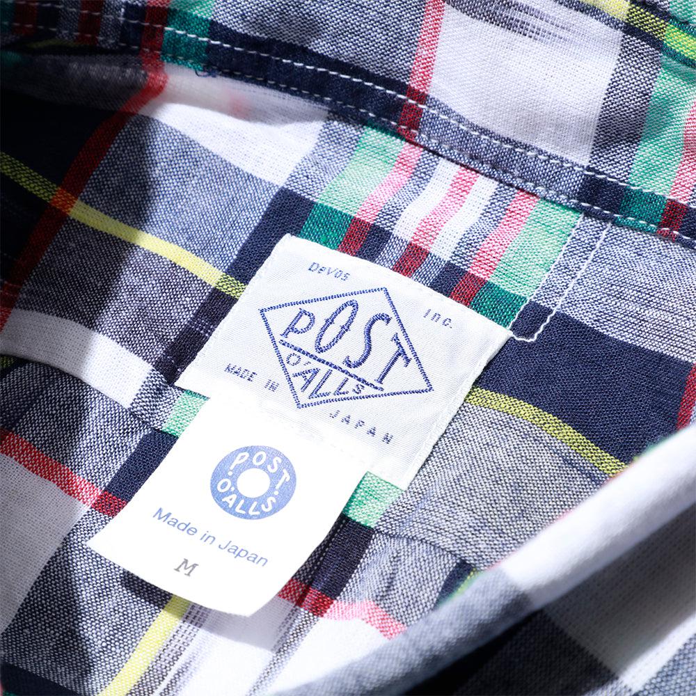 BD2 IKAT Madras Shirt Navy