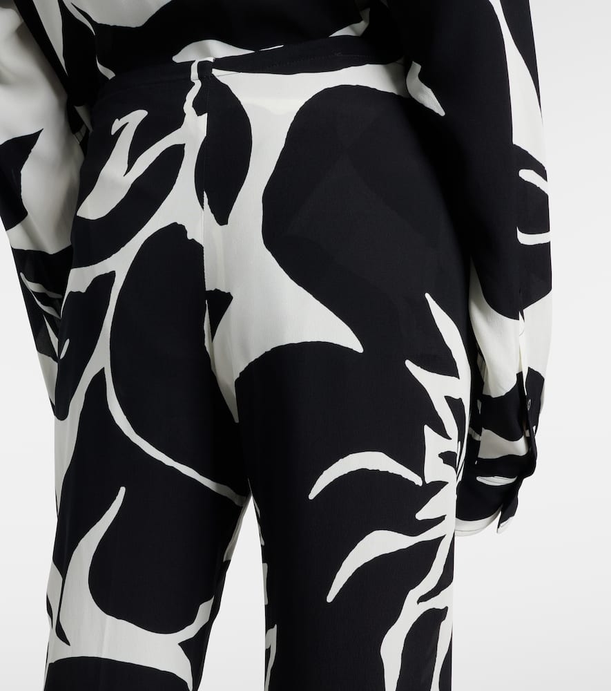 Floral straight pants