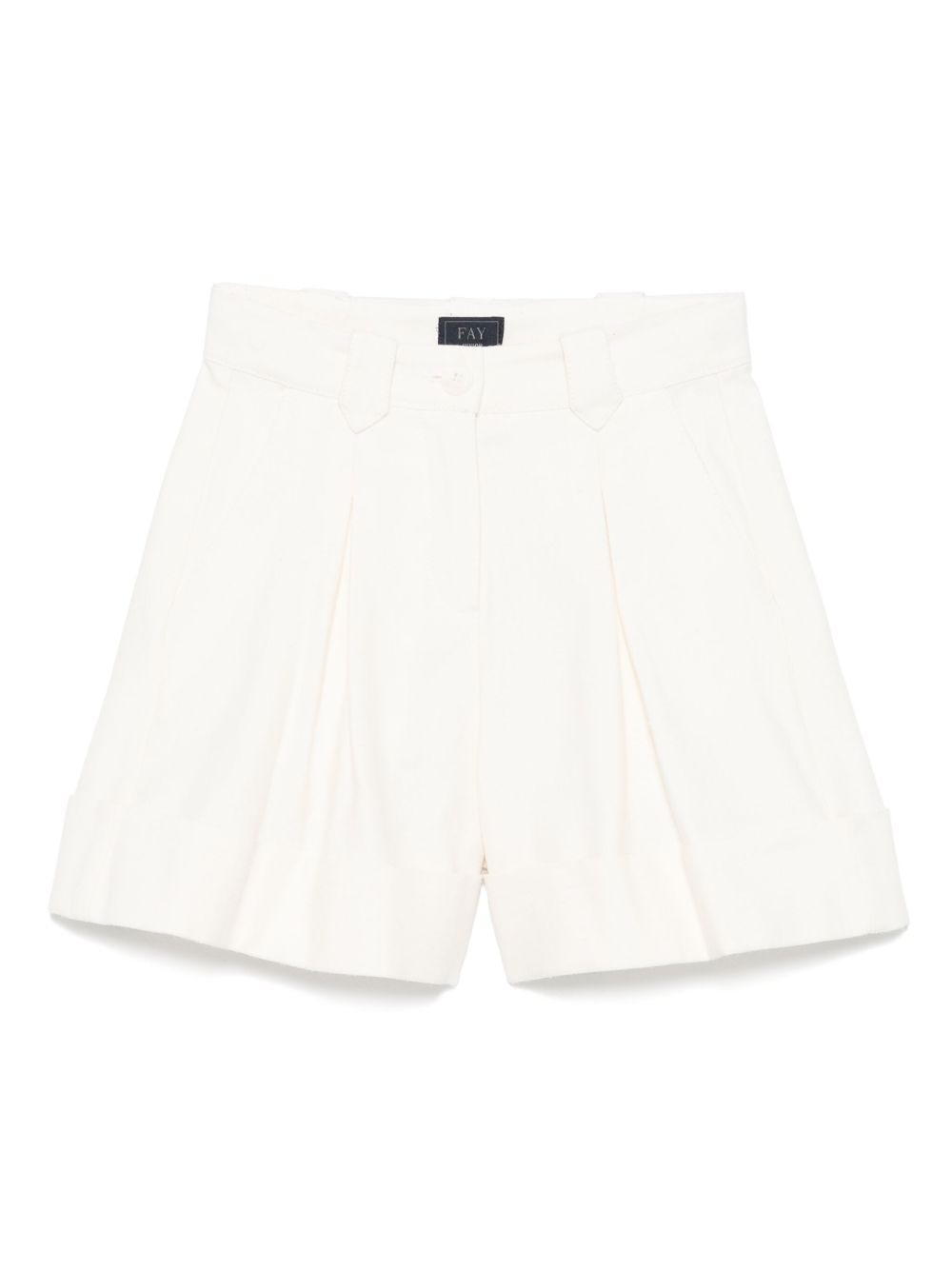 Fay Kids inverted-pleat shorts - Neutrals