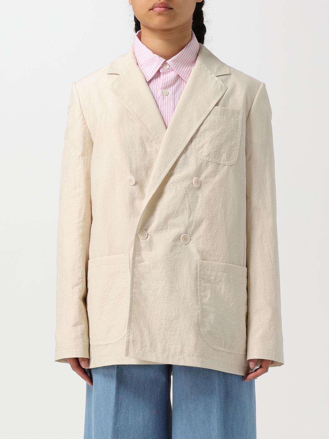 Blazer Woman color Yellow Cream