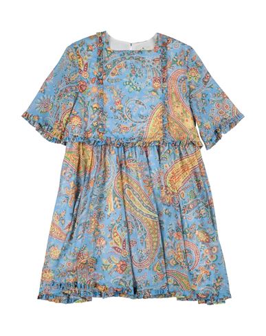 Kid Girl Kids' dress Sky blue Size 14 Cotton