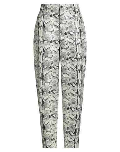 Woman Pants Ivory Size 10 Calfskin