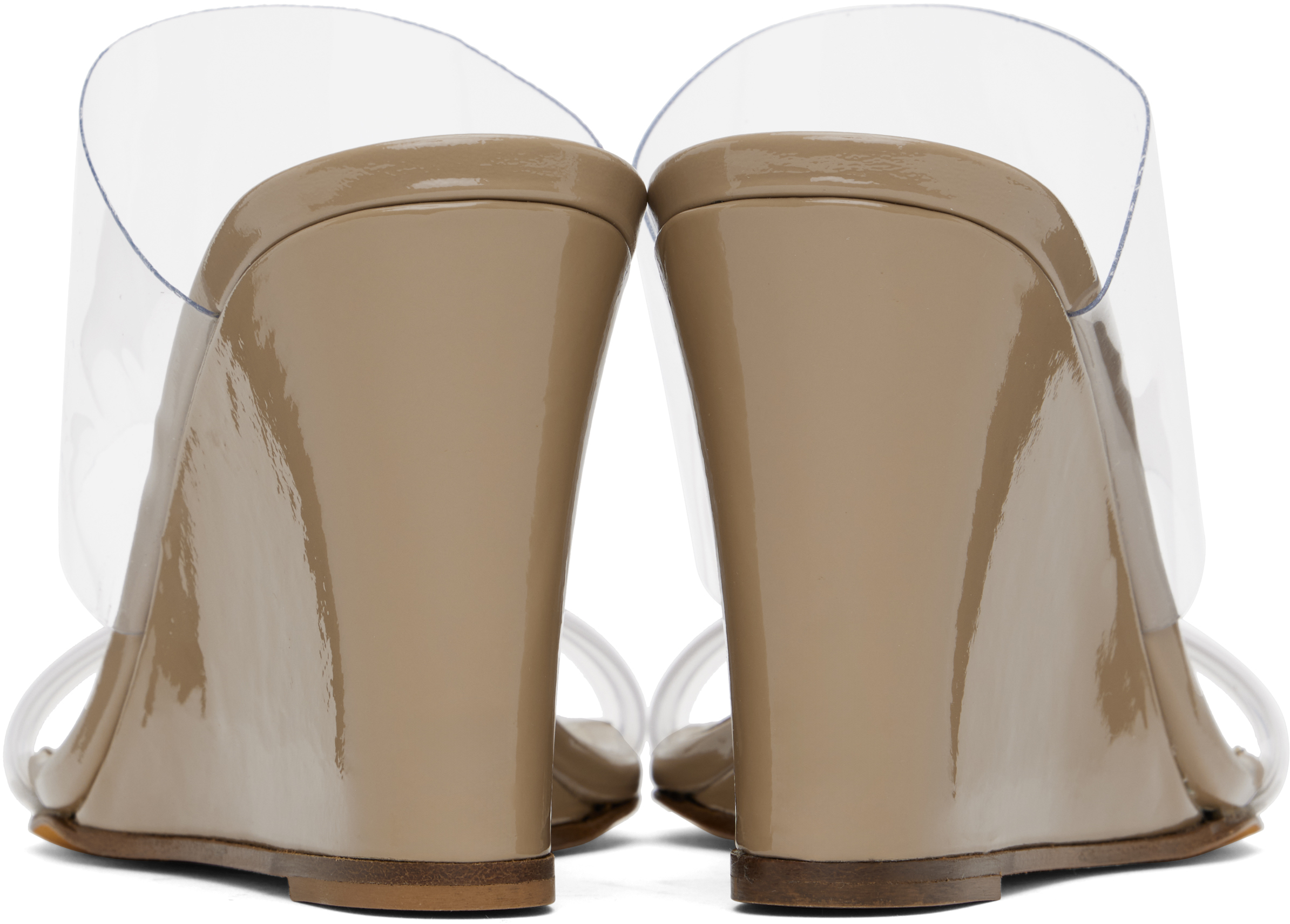 Maryam Nassir Zadeh Beige Olympia Wedge Heeled Sandals