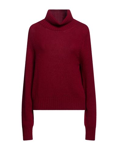 Woman Turtleneck Burgundy Size L Cashmere
