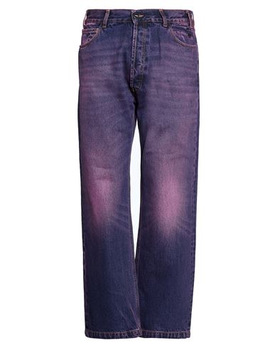 Man Jeans Purple Size 34 Cotton